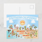 Briefkaart Zuid-Californië Beach Paradise (Voorkant / Achterkant)