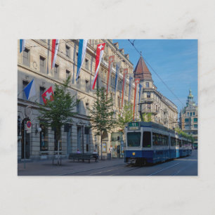 Briefkaart Zurich Tram