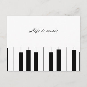 Briefkaart zwart-wit