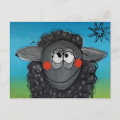 briefkaart "zwarte schapen" (Voorkant)