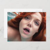 Briefkaart zwemvrouw (Voorkant / Achterkant)