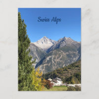 Briefkaart Zwitserse Alpen