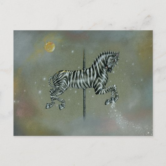 Briefkaarten - Carrousel Zebra (Voorkant)