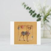 Briefkaarten - Carrouselrendieren of elanden (Staand voorkant)