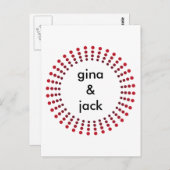 Briefkaarten cirkels (Voorkant / Achterkant)