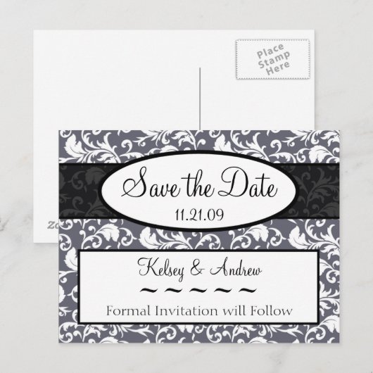 Briefkaarten Datum opslaan (Voorkant / Achterkant)