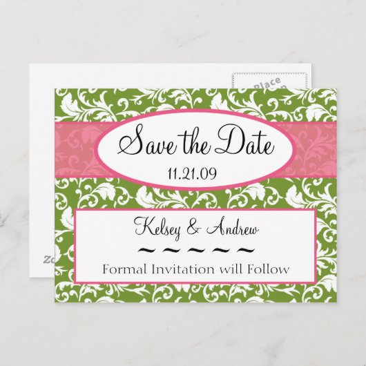 Briefkaarten Datum opslaan (Voorkant / Achterkant)