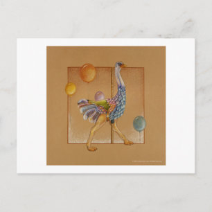 Briefkaarten - de Struisvogel van de Carrousel