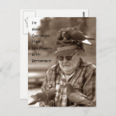 Briefkaarten duivenvogels PensioenHumor grappig (Voorkant / Achterkant)