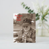 Briefkaarten Gronkel plezier met duiven op man (Staand voorkant)