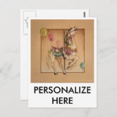 Briefkaarten - Happy Horse Carousel (Voorkant / Achterkant)