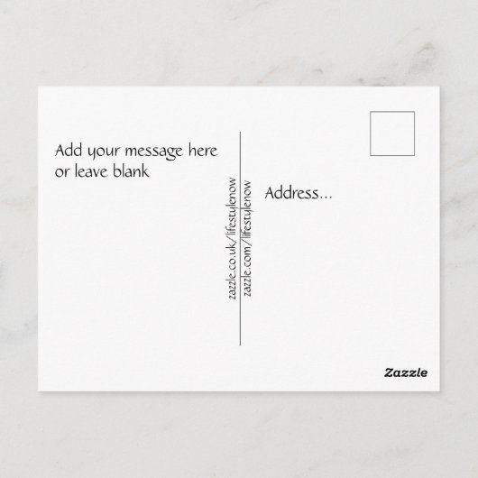 Briefkaarten - Hare Today is morgen begonnen! (Achterkant)