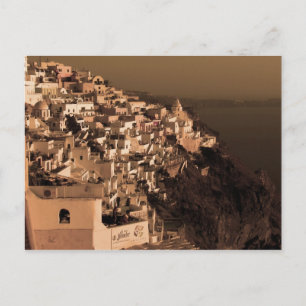 Briefkaarten met Antiek stijl van Fira, Santorini