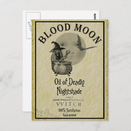 Briefkaarten met bloedmoeder (Voorkant / Achterkant)