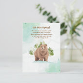 Briefkaarten met een dierenvlies (Staand voorkant)