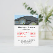 Briefkaarten onroerend goed Recente verkoopdak V (Staand voorkant)