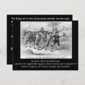 Briefkaarten op de dag van de veteraan (Voorkant / Achterkant)