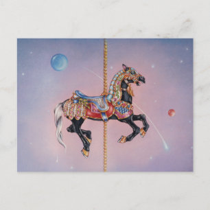 Briefkaarten - Petaluma Carrousel Horse 1