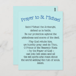 Briefkaarten Prayer naar Saint Michael the Archang