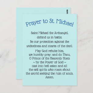 Briefkaarten Prayer naar Saint Michael the Archang
