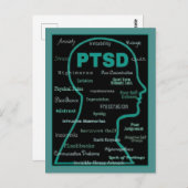 BRIEFKAARTEN...PTSD - Symptomen Briefkaart (Voorkant / Achterkant)