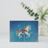 Briefkaarten - Rood, Wit & Blauw Carrouselpaard (Staand voorkant)