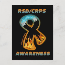 BRIEFKAARTEN...RSD / CRPS - Fire & Ice Lint Briefkaart