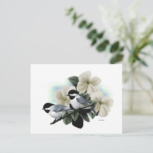 Briefkaarten van de Chickadee (Staand voorkant)
