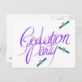 Briefkaarten van de Graduation Party (Voorkant / Achterkant)