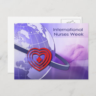 Briefkaarten van de internationale week van verple