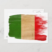 Briefkaarten van de Italiaanse vlag (Voorkant / Achterkant)