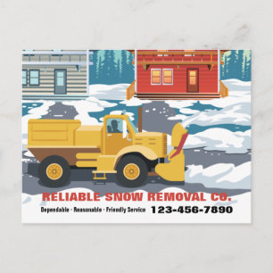 Briefkaarten van de sneeuwruimingsdienst