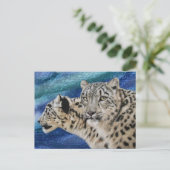 Briefkaarten van de Snow Leopard Habitat (Staand voorkant)