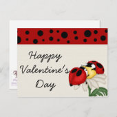 Briefkaarten van de Valentijnsdag van (Voorkant / Achterkant)