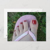 Briefkaarten van gepolijst speelgoed en salon (Voorkant / Achterkant)