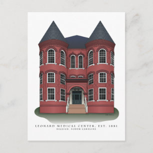 Briefkaarten van het Leonard Medical Center