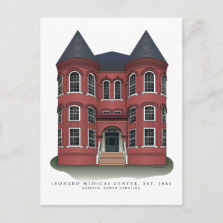 Briefkaarten van het Leonard Medical Center