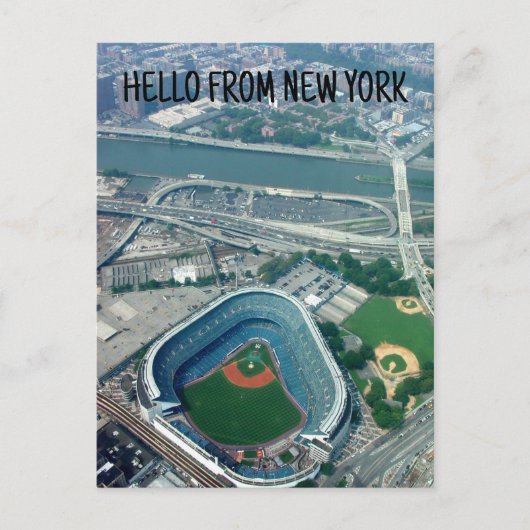 BRIEFKAARTEN VAN HET NEW YORK BASEBALL STADIUM (Voorkant)