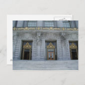 Briefkaarten van het stadhuis van San Francisco (Voorkant / Achterkant)