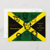 briefkaarten van jamaica nationale helden - trots  (Voorkant / Achterkant)