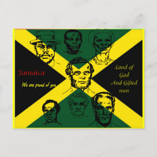 briefkaarten van jamaica nationale helden - trots