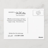 Briefkaarten van onroerend goed Recente verkoopYel (Achterkant)