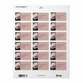 Briefkaarten van Paris Return Address Label (Full Sheet)