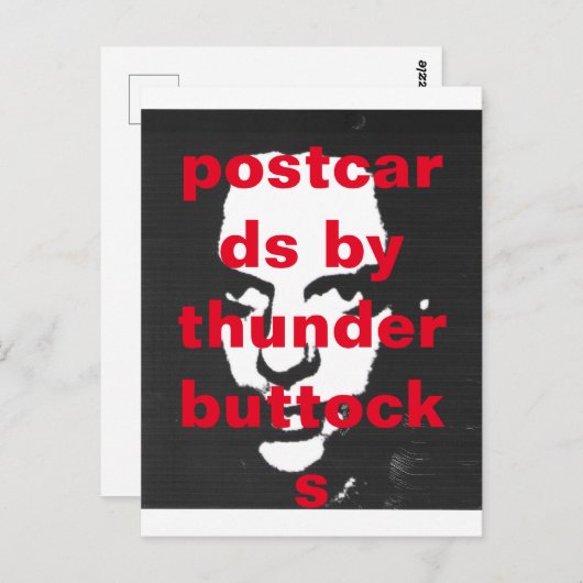 Briefkaarten van Thunderbuttocks (Voorkant / Achterkant)