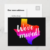 Briefkaarten verplaatsen met Texas State-kaart (Voorkant / Achterkant)