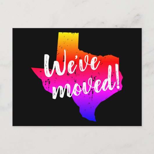 Briefkaarten verplaatsen met Texas State-kaart (Voorkant)