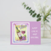 BRIEFKAARTEN - VINO! U had me bij MERLOT! (Staand voorkant)