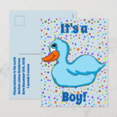 Briefkaarten voor blauwe Baby (Voorkant / Achterkant)