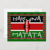 Briefkaarten voor cadeaubonnen van Hakuna Matata (Voorkant / Achterkant)