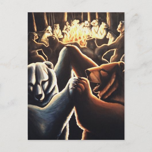 Briefkaarten voor dansende Beren Briefkaart Celebr (Voorkant)